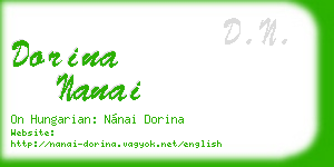 dorina nanai business card